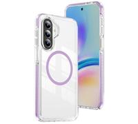 LEMAXELERS Magnetic for Samsung Galaxy A37 / A36 Case, Compatible with Magsafe Military Grade Drop Shockproof Protective Anti-Yellowing Clear Slim Phone Cover for Samsung Galaxy A37 5G, Purple JW