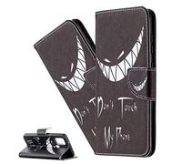 LEMAXELERS Samsung Galaxy A04E Phone Case, Flip Wallet Case, Magnetic Stand, Card Holder Slot, BF Bad Smile, PU Leather