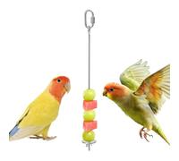Lembeauty Bird Snack Skewer, Stainless Steel Finch Vegetable Sticks Feeder, Vegetable Skewer for Parakeets, for Bird Cage, Macaw, Parakeet, Cockatiel, , Lovebird, Finch and Small Animals