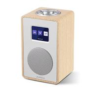 LEMEGA CR4 DAB Radio, Bluetooth, Colour Display, Wooden Effect,White Oak
