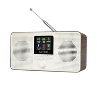 LEMEGA IR4S Stereo WIFI Internet Radio,Portable DAB/DAB+/FM Digital Radio,Spotify Connect,Bluetooth Speaker,Dual Alarms Clock,60 Presets,Headphone-Output,Batteries or Mains Powered,Walnut