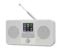 LEMEGA IR4S Stereo WIFI Internet Radio,Portable DAB/DAB+/FM Digital Radio,Spotify Connect,Bluetooth Speaker,Dual Alarms Clock,60 Presets,Headphone-Output,Batteries or Mains Powered -Stone Grey