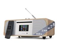 LEMEGA M6P CD Player, DAB & FM, Bluetooth, 150W HiFi,Subwoofer,White Oak