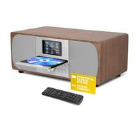 LEMEGA MSY6 CD Player,DAB/FM,Bluetooth Transmitter,100W Stereo HiFi | 2.4in colour display, 40 presets, remote control, acoustic wooden cabinet, headphone jack, EQ modes, dual alarms clock