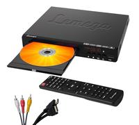 Lemega PlayHD DVD Player for TV with HDMI - Multi-Region Region-Free, HD 1080p Upscaling, USB & MP3 Playback, Compact Home DVD Player for TV, Easy Setup, Remote Control, HDMI & RCA Cables Included