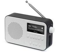 LEMEGA PR2 Max DAB/DAB+ Digital Radio with Bluetooth - Portable FM Radio with 10hr Battery Play, Mains Power, Dual Alarm Clock, Large Clear LED Display, 40 Presets & Headphone Jack (Black)