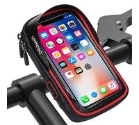 LEMEGO Waterproof Bicycle Handlebar Bag Mobile Phone Holder Bicycle Bag Frame Bags for Mobile Phone GPS Navigation and Other Edge up to 6 Inch Devices