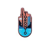 LEMEPINZ Toronto 3 Inches Embroidery Patch, City Iron On/Sew On Travel Embroidered Applique Patch, Travel Patches, Fabric Patches for Clothes Backpacks Hats, Funny Traveling DIY Accessories Gifts