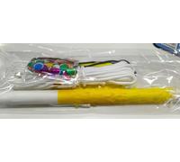 Lemicin 15.75 Inch Piñata Stick Kit Yellow Unbreakable Pinata Stick with Blindfold Blind Rope Blind Stick Suitable for Girls Boys Adults Can Have Fun at Any Party