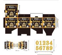 Lemicin Birthday Money Gift Box for Cash Surprise Money Roll Gift Box with Pull Out Card and 50 Transparent Bags DIY Set Funny Ways to Give Money as Gift for Parents Lovers Friends