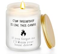 Lemicin Friendship Gifts Friend Candle - Funny Best Friend Candles Gifts for Women Female BFF Bestie for Christmas Birthday Lavender Scented Soy Wax Candle 7oz