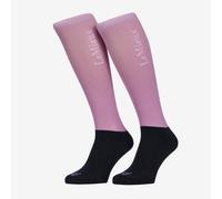 LeMieux 2 Pack Competition Socks - Mallow - Dark Pink - Size: X Small