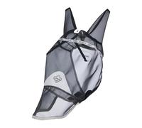 LeMieux 360 Vision Full Fly Mask - Stands Away From Face - Mesh Ears - Grey - Large