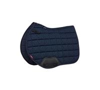 LeMieux 3D Mesh Self-Cool Eurojump Square - Flexible Mesh Spine - Feel Cool Lining - Navy - Small/Medium