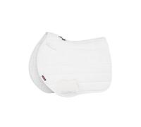 LeMieux 3D Mesh Self-Cool Eurojump Square - Flexible Mesh Spine - Feel Cool Lining - White - Small/Medium