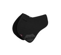 LeMieux Air-Tek Mesh Half Square - Equestrian Horse Riding Saddle Pad - Breathable Mesh Upper - Self Cool Lining - Black - Large
