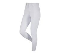 LeMieux Amara II Breeches with Full Seat Silicone Grip in White - 4 Way Stretch Fabric - Woman's Horse Riding Pants with Belt Loops & Faux Pockets - UK 16