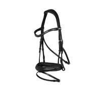 LeMieux Arika Anatomic Dressage Bridle - Black/Silver - Cob