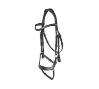 LeMieux Arika Anatomic Drop Bridle - Black/Silver - X-Full