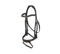 LeMieux Arika Anatomic Split Noseband Bridle - Brown/Silver - Pony