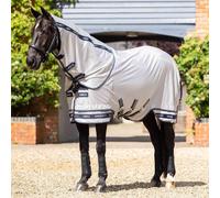 LeMieux Arika Armour-Tek Fly Rug - UV Protection - Antibacterial - Detachable Neck - Extended Belly Strap - Grey - 5ft9