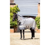 LeMieux Arika Armour-Tek Fly Rug - UV Protection - Antibacterial - Detachable Neck - Extended Belly Strap - Grey - 5ft9