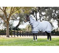 LeMieux Arika Armour-Tek Fly Rug - UV Protection - Antibacterial - Detachable Neck - Extended Belly Strap - Grey - 5ft3