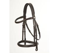 LeMieux Arika Cavesson Bridle Anatomic Padded Comfort Monocrown Black/Brown