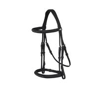 LeMieux Arika Classique Cavesson Bridle - Black - Cob | Soft Oiled Leather - Anatomical Headpiece - Reins Sold Separately