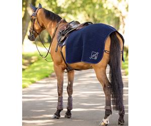 LeMieux Arika Clima-Tek Quarter Sheet Wicking Cooler Exercise Ride On Rug Navy
