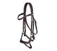 LeMieux Arika Drop Bridle - Brown/Silver Extra Full