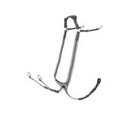 LeMieux Arika Elasticated Breastplate - Black/Silver Cob