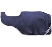 LeMieux Arika Horse Exercise Sheet in Navy - Waterproof Equestrian Rug with Classic Cut, Reflective Panels, Rear Soft Cord and Filet Strap - X-Large