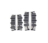 LeMieux Arika Mesh Fly Boots - Set of Four - Perfect for Field or Stable - Navy - Cob