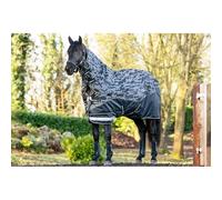 LeMieux Arika Reflective 100g Turnout Rug - 600 Denier Ripstop Outer - 3000mm Waterproof - leak-free Spine - Black - 6ft3