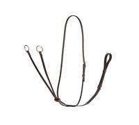LeMieux Arika Running Martingale - Soft Oiled Leather - Havana/Silver - Full Size