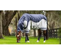 LeMieux Arika Shower-Tek Fly Rug - Navy/Grey | Waterproof Back, Breathable