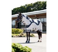 LeMieux Arika Shower-Tek Fly Rug - Waterproof Topline Hybrid Turnout Rug - UV Protection - Navy - 6ft6ins