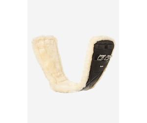 LeMieux Arika Simuwool Contoured Dressage Girth - Soft Supple Leather - Washable Detachable Simuwool - Brown - 65cm/26"