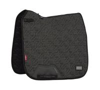 LeMieux Aspen Houndstooth Dressage Square - Black Print - Size: Large