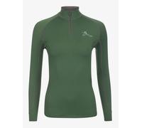 My LeMieux Base Layer in Hunter Green with Thermal Regulating Fabric, Flat Lock Stitching Soft Seams & 360 Degree Stretch - UK 14