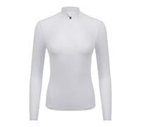 LeMieux Base Layer in White - Sweat Wicking & Anti-Microbial Fabric - Flat Lock Stitching Soft Seams - 360 Degree Stretch - UK 18