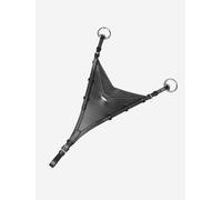 LeMieux Bib Martingale Attachment - Fully Adjustable - Leather - Black/Silver - Cob