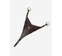 LeMieux Bib Martingale Attachment - Fully Adjustable - Leather - Brass/Brown - Full