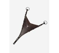 LeMieux Bib Martingale Attachment - Fully Adjustable - Leather - Brown/Silver - Cob