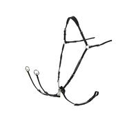 LeMieux Breastplate with D-Ring Attachment - Black/Silver - Pony