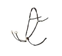 LeMieux Breastplate with D-Ring Attachment - Havana/Brass - Cob