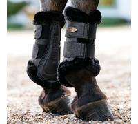 LeMieux Brilliance Fleece Edged Brushing Boot - Black - Size: X Large