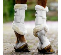 LeMieux Brilliance Fleece Edged Brushing Boot - White - Size: Large