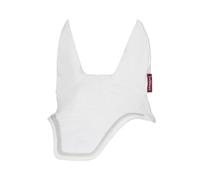 LeMieux Brilliance Fly Hood - Tie-Down Loop - Sparkle Trim - Comfortable & Soft - White - Medium